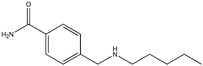 4-[(pentylamino)methyl]benzamide 化学構造式