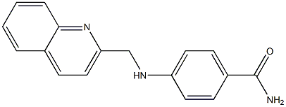 4-[(quinolin-2-ylmethyl)amino]benzamide Struktur