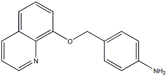 4-[(quinolin-8-yloxy)methyl]aniline 化学構造式