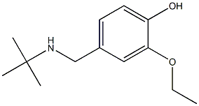 4-[(tert-butylamino)methyl]-2-ethoxyphenol Struktur