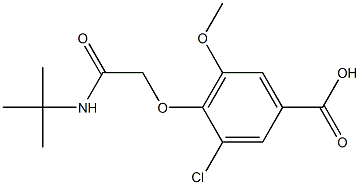 4-[(tert-butylcarbamoyl)methoxy]-3-chloro-5-methoxybenzoic acid Structure