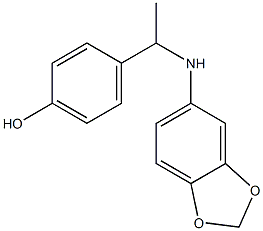 4-[1-(2H-1,3-benzodioxol-5-ylamino)ethyl]phenol
