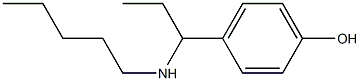 4-[1-(pentylamino)propyl]phenol Struktur