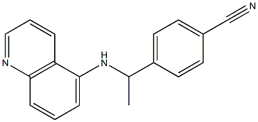 4-[1-(quinolin-5-ylamino)ethyl]benzonitrile Structure
