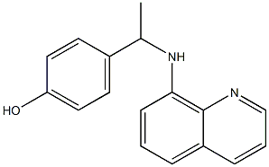 4-[1-(quinolin-8-ylamino)ethyl]phenol Structure