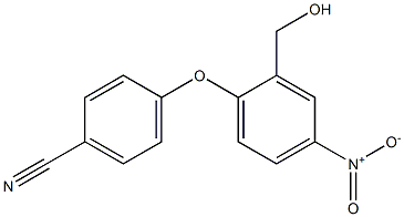 4-[2-(hydroxymethyl)-4-nitrophenoxy]benzonitrile Structure