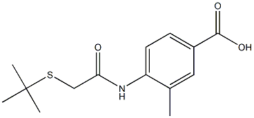4-[2-(tert-butylsulfanyl)acetamido]-3-methylbenzoic acid