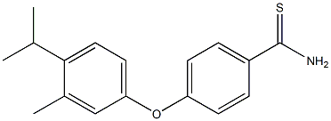 4-[3-methyl-4-(propan-2-yl)phenoxy]benzene-1-carbothioamide