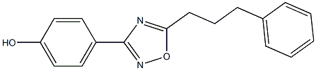 4-[5-(3-phenylpropyl)-1,2,4-oxadiazol-3-yl]phenol Structure