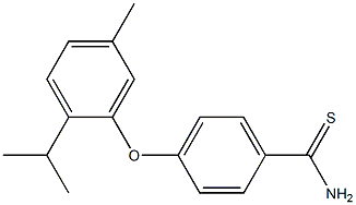 4-[5-methyl-2-(propan-2-yl)phenoxy]benzene-1-carbothioamide