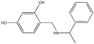 4-{[(1-phenylethyl)amino]methyl}benzene-1,3-diol Structure
