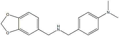 4-{[(2H-1,3-benzodioxol-5-ylmethyl)amino]methyl}-N,N-dimethylaniline Structure