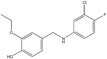4-{[(3-chloro-4-fluorophenyl)amino]methyl}-2-ethoxyphenol Structure
