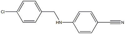 4-{[(4-chlorophenyl)methyl]amino}benzonitrile Struktur