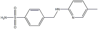 4-{[(5-methylpyridin-2-yl)amino]methyl}benzene-1-sulfonamide Structure