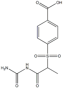 4-{[1-(carbamoylamino)-1-oxopropane-2-]sulfonyl}benzoic acid Structure