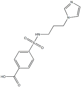 4-{[3-(1H-imidazol-1-yl)propyl]sulfamoyl}benzoic acid Structure