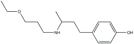 4-{3-[(3-ethoxypropyl)amino]butyl}phenol Struktur