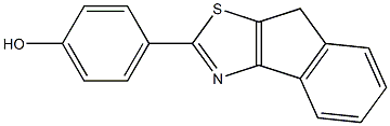 4-{8H-indeno[1,2-d][1,3]thiazol-2-yl}phenol Structure