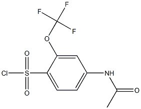 4-acetamido-2-(trifluoromethoxy)benzene-1-sulfonyl chloride Structure