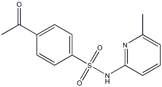 4-acetyl-N-(6-methylpyridin-2-yl)benzene-1-sulfonamide