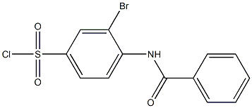 4-benzamido-3-bromobenzene-1-sulfonyl chloride