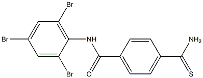 4-carbamothioyl-N-(2,4,6-tribromophenyl)benzamide Structure