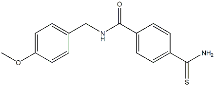 4-carbamothioyl-N-[(4-methoxyphenyl)methyl]benzamide Structure