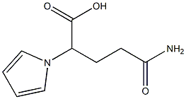 4-carbamoyl-2-(1H-pyrrol-1-yl)butanoic acid Structure