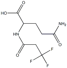 4-carbamoyl-2-(3,3,3-trifluoropropanamido)butanoic acid Struktur