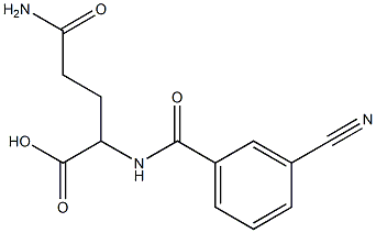 4-carbamoyl-2-[(3-cyanophenyl)formamido]butanoic acid