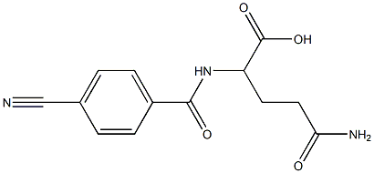 4-carbamoyl-2-[(4-cyanophenyl)formamido]butanoic acid