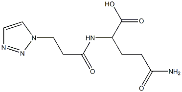 4-carbamoyl-2-[3-(1H-1,2,3-triazol-1-yl)propanamido]butanoic acid Structure