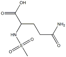 4-carbamoyl-2-methanesulfonamidobutanoic acid Structure