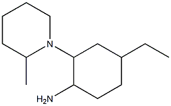 4-ethyl-2-(2-methylpiperidin-1-yl)cyclohexanamine,,结构式