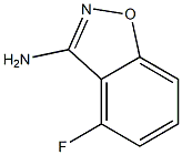 4-fluoro-1,2-benzoxazol-3-amine,,结构式
