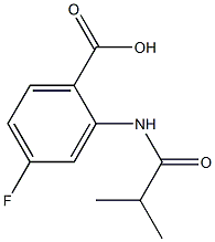 4-fluoro-2-(isobutyrylamino)benzoic acid Structure