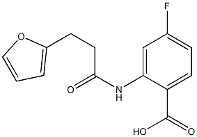 4-fluoro-2-[3-(furan-2-yl)propanamido]benzoic acid