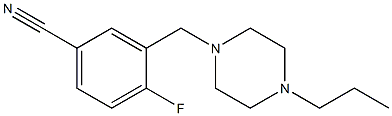4-fluoro-3-[(4-propylpiperazin-1-yl)methyl]benzonitrile