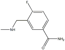 4-fluoro-3-[(methylamino)methyl]benzamide