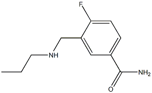 4-fluoro-3-[(propylamino)methyl]benzamide Structure