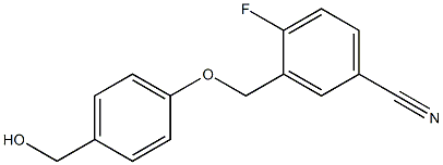 4-fluoro-3-[4-(hydroxymethyl)phenoxymethyl]benzonitrile