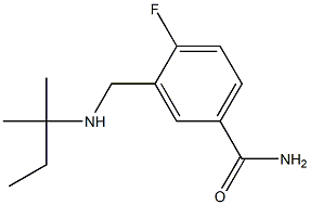 4-fluoro-3-{[(2-methylbutan-2-yl)amino]methyl}benzamide