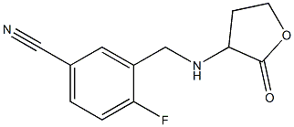4-fluoro-3-{[(2-oxooxolan-3-yl)amino]methyl}benzonitrile Structure