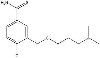 4-fluoro-3-{[(4-methylpentyl)oxy]methyl}benzene-1-carbothioamide