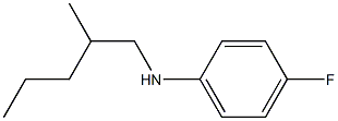 4-fluoro-N-(2-methylpentyl)aniline Struktur