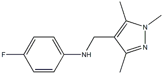  4-fluoro-N-[(1,3,5-trimethyl-1H-pyrazol-4-yl)methyl]aniline