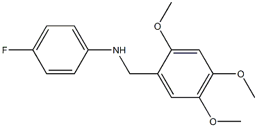 4-fluoro-N-[(2,4,5-trimethoxyphenyl)methyl]aniline Structure