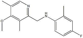 4-fluoro-N-[(4-methoxy-3,5-dimethylpyridin-2-yl)methyl]-2-methylaniline Structure
