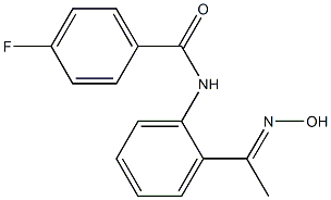 4-fluoro-N-{2-[(1E)-N-hydroxyethanimidoyl]phenyl}benzamide